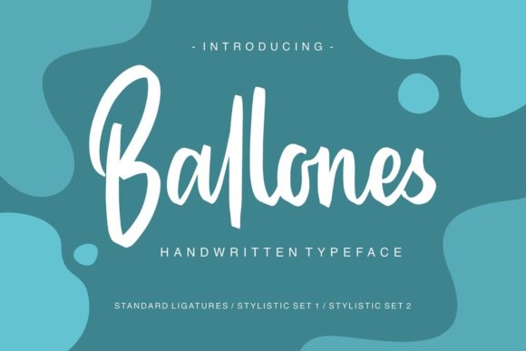 Ballones: A Sweet Handwritten Font for Makers