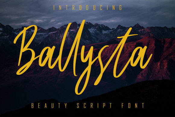 Ballysta: A Handwritten Font for Editorial Elegance