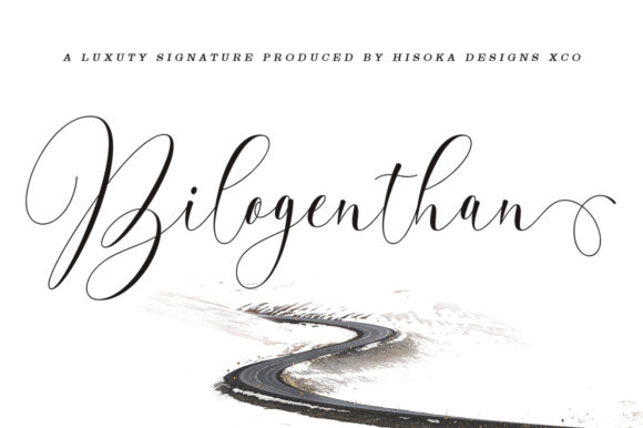Bilogenthan: The Elegant Script Font for Branding