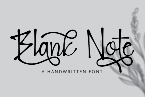 Blank Note: A Modern Handwritten Font for Web Design