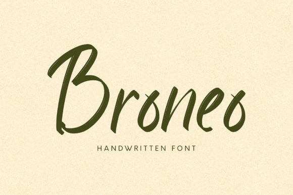 Broneo: The Handwritten Font for Your Brand