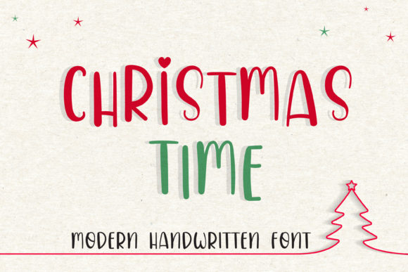 Christmas Time: A Handwritten Font for Holiday Campaigns