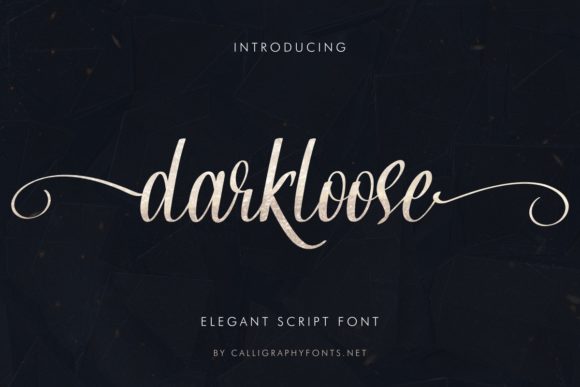 Darkloose: A Luxury Script Font for Crafters