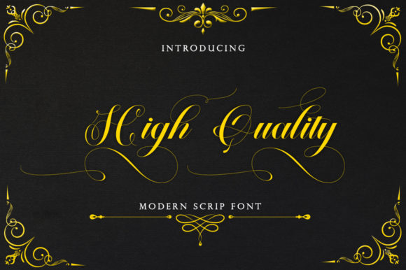 High Quality: A Premium Script Font for Makers