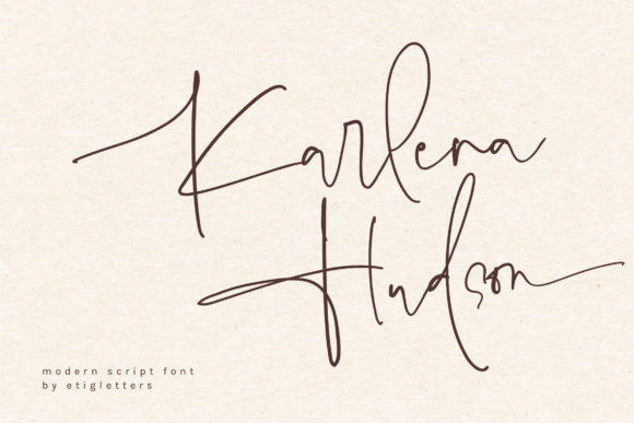 Karlena Hudson: An Elegant Handwritten Font for Crafters