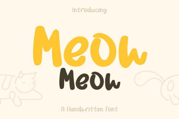 Meow Meow: A Quirky Handwritten Font for Campaigns