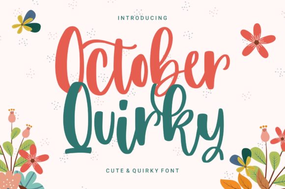 October Quirky: A Handwritten Font for Small Business Branding