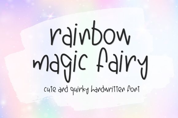 Rainbow Magic Fairy: A Handwritten Font for Your Brand