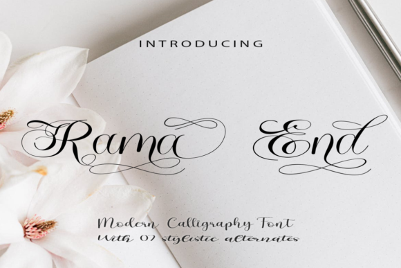 Rama End: A Romantic Script Font for Modern Web Design