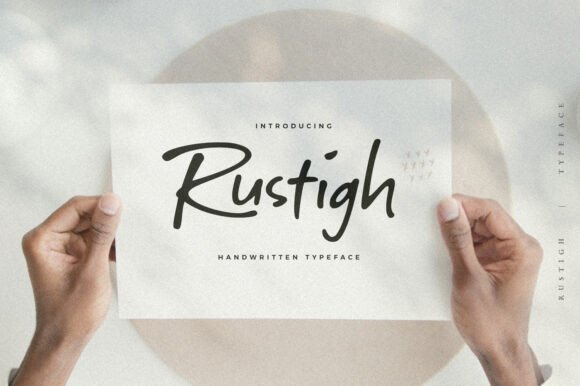 Rustigh: A Handwritten Font for Editorial Design