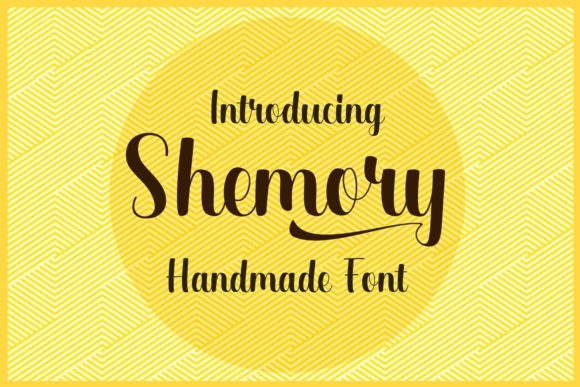 Shemory: A Premium Script Font for Editorial Design