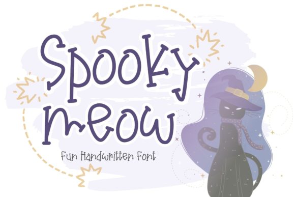Spooky Meow: A Quirky Handwritten Font for Editors