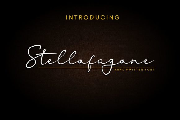 Stellofagone: The Elegant Script Font for Campaigns