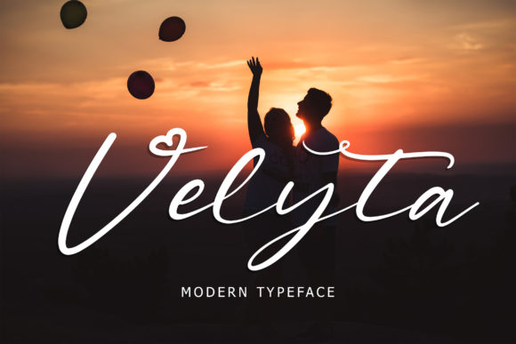 Velyta: A Romantic Script Font for Editorial Design