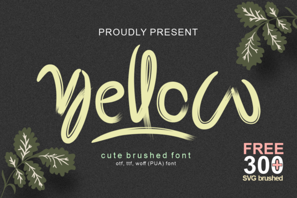 Yellow: A Sweet Handwritten Font for Web Design